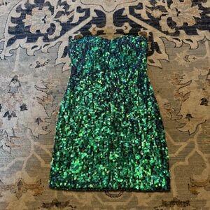 Sequined mini dress